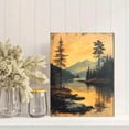 thumbnail image 2 of Qisvanset 12x16 Inch Psalm Landscape Canvas Wall Art, Vintage Scripture Mural Art Household Interior Decor, 2 of 8