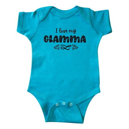 

Inktastic I Love My Glamma- Hearts Gift Baby Boy or Baby Girl Bodysuit