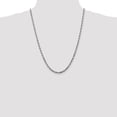 thumbnail image 2 of 14k White Gold 24 Inch 4mm Diamond Cut Quadruple Rope Chain Necklace Pendant Charm, 2 of 9