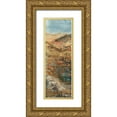 thumbnail image 1 of Shanti, Shima 9x18 Gold Ornate Wood Framed with Double Matting Museum Art Print Titled - Wending Way I, 1 of 4