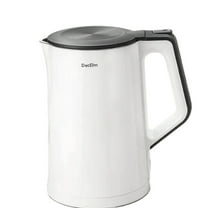 DecElm Electric kettles, Stainless Steel Double Wall Electric Kettle Water Heater(White)