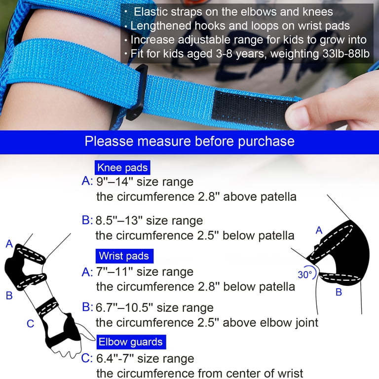LANNEY Kids Protective Gear Set, Blue photo 4