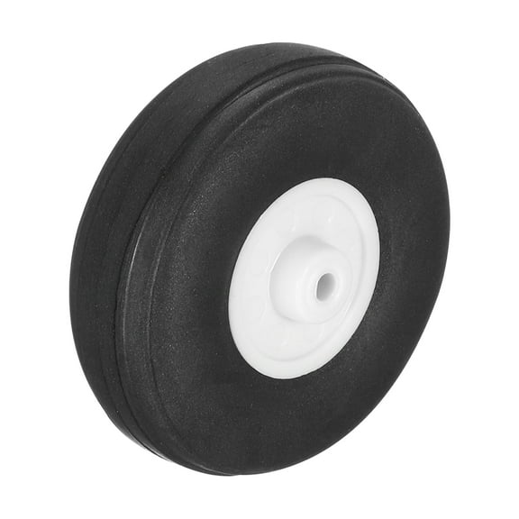 Uxcell RC Airplane Wheels, RC Model Airplane PU Sponge Tire Foam Wheel Black 1.5 Inch
