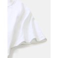 thumbnail image 3 of Women's Casual Short Sleeve Crew Neck T-Shirt - Blue Fish & "Les Sandimes" Graphic Print, White Relaxed Fit, Machine Washable, All-Season Comfort, Ladies Tshirts, Summer Top, Playful Design, 3 of 6
