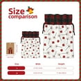 thumbnail image 3 of Wukai Ladybug With Dandelion Print Christmas Burlap Bags,Drawstring Christmas Burlap Goody Gift Candy Bags Xmas Burlap Treat Bags for Candy Wrapper Xmas Party Favors-Black, 3 of 8