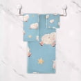 thumbnail image 4 of Coolnut Watercolor Sheep Bath Towels Soft Absorbent Bath Towels Bath Towel Set of 3 for Home Hotel Bathroom Decor, 4 of 6
