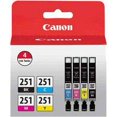 thumbnail image 3 of Canon CLI-251 BK/CMY 4 Value P Canon 6513B004CANON, 3 of 3