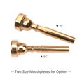 thumbnail image 3 of Amdohai Embouchure de Trompette Accessoires pour Instruments de Musique Plaqué Or 7C, 3 of 8