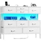 thumbnail image 1 of Mueble De Tv 55 Centro De Entretenimiento Luz Led Enchufes Blanco, 1 of 7