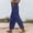 Navy plus size straight leg trousers a1, variant on Cagogo Women Plus Size Straight Leg Trousers Elastic Waist Ankle Pants with Pockets Casual Solid Vacation Palazzo Pants Comfy Lounge Travel Beachwear Work Clothes, Yellow XL