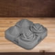 thumbnail image 3 of Bandeja de hielo Molde Cube Geométrico Forma de rosa Creamista de crema Moldes extraíbles Bebidas frías Bebidas Chocolate Chocolate Molde suministros Gris Irene Inevent HA012244-02, 3 of 7