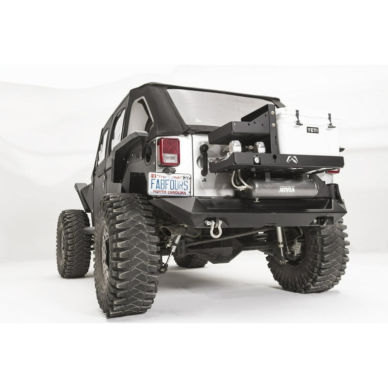 Ultimate Jeep JK Add-On: Fab Fours' Air Compressor & Yeti Cooler Mount