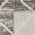 thumbnail image 6 of SAFAVIEH Hudson Amias Plush Geometric Shag Area Rug, Distressed Grey/Ivory, 5' x 5' Round, 6 of 8