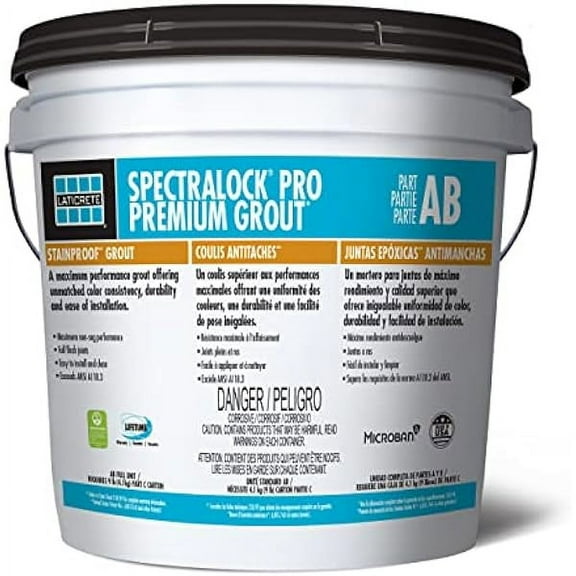 SpectraLock Pro Premium Grout AB Full Unit / Requires 9 LB (4.1 kg) Part C Carton