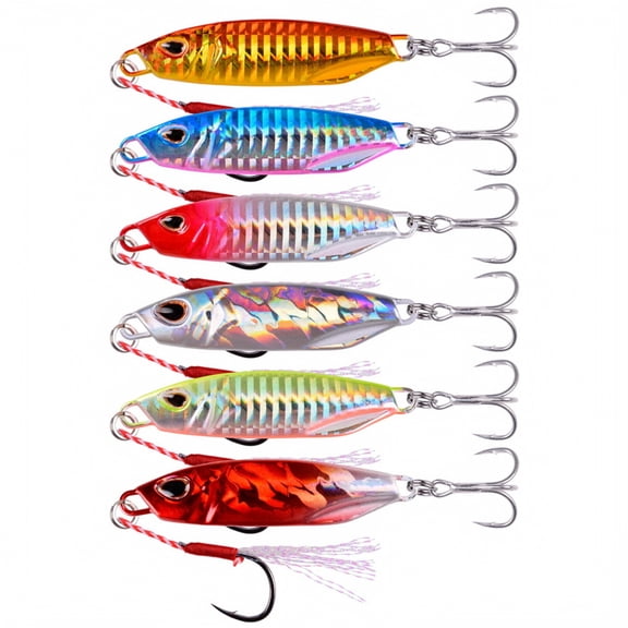 Bass Fishing Lure Saltwater Jigging Lure for Freshwater Saltwater Fishing Bass Walleye Trout 2 Oz Metal Fishing Bait