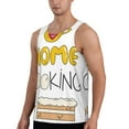 thumbnail image 2 of KLL Home Cooking Print Men's Muscle Gym Workout Stringer Tank Tops Bodybuilding Fitness T-Shirts Tank Tops Men-Medium, 2 of 7