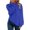 Blue, variant on EDFBUYKRS Female Long Sleeve Sweatshirt Thermal Pullover Tops for Women Winter Warm Thick Lined Long Sleeve Crewneck Sweatshirt Casual Sweater Size S