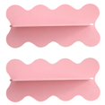 thumbnail image 1 of Wooden Wavy Storage Rack Wall Shelf Home Decoration Pink, 1 of 5