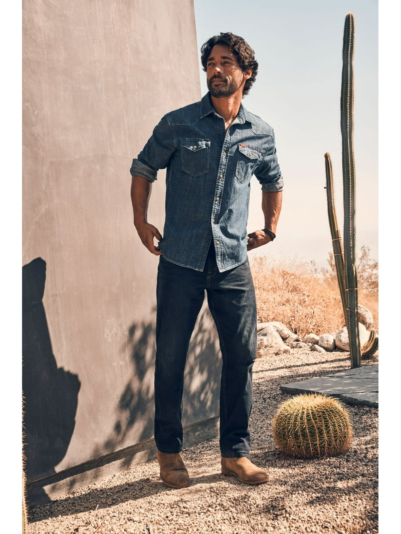 Wrangler White Oak Denim Jeans Men's Cone Denim® White Oak