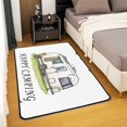 thumbnail image 2 of Erosebridal RV Car Bedroom Carpet 4'11" x 3'3", Colorful Owl Living Room Rug, Happy Camping Decor, 2 of 5