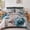 Aqua, variant on 7-Piece King Khaki Floral Comforter Set, Elegant All Season Bed in a Bag with Sheets & Pillowcases