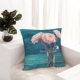 thumbnail image 6 of Yiaed Flowers in Glass Vase Print Pillow Covers Super Soft Decorative Square Throw Pillow Covers Case Cushion Covers for Sofa Couch Bedroom Car Decor（No pillow core）-16"x16", 6 of 7