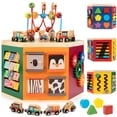 thumbnail image 1 of Activity Cube WOODMAM Farm Animal 9 en 1 Montessori para niños pequeños, 1 of 7