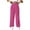 Pinky, variant on LLYwey Comfortable Work Pants Women Ladies Casual Trousers High Waisted Loose Straight Leg Stylish Pants Suit Pants New Full Length Pants Regular Fitted Pinky L