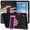 Black/Rose, variant on ELEHOLD for Samsung Galaxy Tab A9 Plus Rugged Case, Heavy Duty Protection Hand Strap Built-in Kickstand Crossbody Shoulder Strap Shockproof Case for Samsung Galaxy Tab A9 Plus ,Black