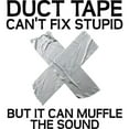 thumbnail image 3 of CafePress - Duct Tape Fix Stupid Muffle The Sound T Shirt - Men's White Classic Cotton T-Shirts, 3 of 4