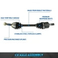 thumbnail image 2 of Bodeman Front Right CV Axle Assembly for 1979-1983 Dodge Plymouth Colt FWD, 2 of 7