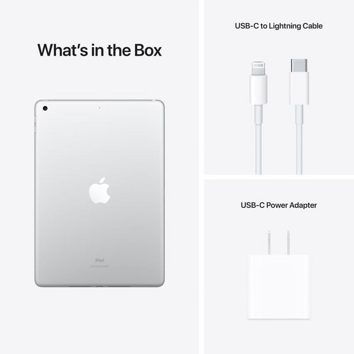 2021 Apple 10.2-inch iPad Wi-Fi 256GB - Silver (9th Generation) - image 3 of 8