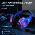 thumbnail image 4 of Gaming Headset for Xbox One, PS5, PS4, PC; Kids Headphones for School; Over-Ear Wired Headphones with Microphone et RGB Light, 4 of 6