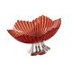 thumbnail image 5 of Frutero con pedestal, bandeja para frutas portátil y práctica, bandeja decorativa para aperitivos, ideal para cumpleaños, oficina, sala de estar y Rojo claro, 5 of 8
