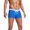 Blue, variant on Men's Fashionable Summer Solid Coloured Swimming Shorts with Compression Liner, Nylon Fabric, Quick Drying, Suitable for Swimming and Beach Activities