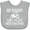 thumbnail image 3 of Inktastic Farmer My Daddy Still Plays with Tractors Boys or Girls Baby Bib, 3 of 4
