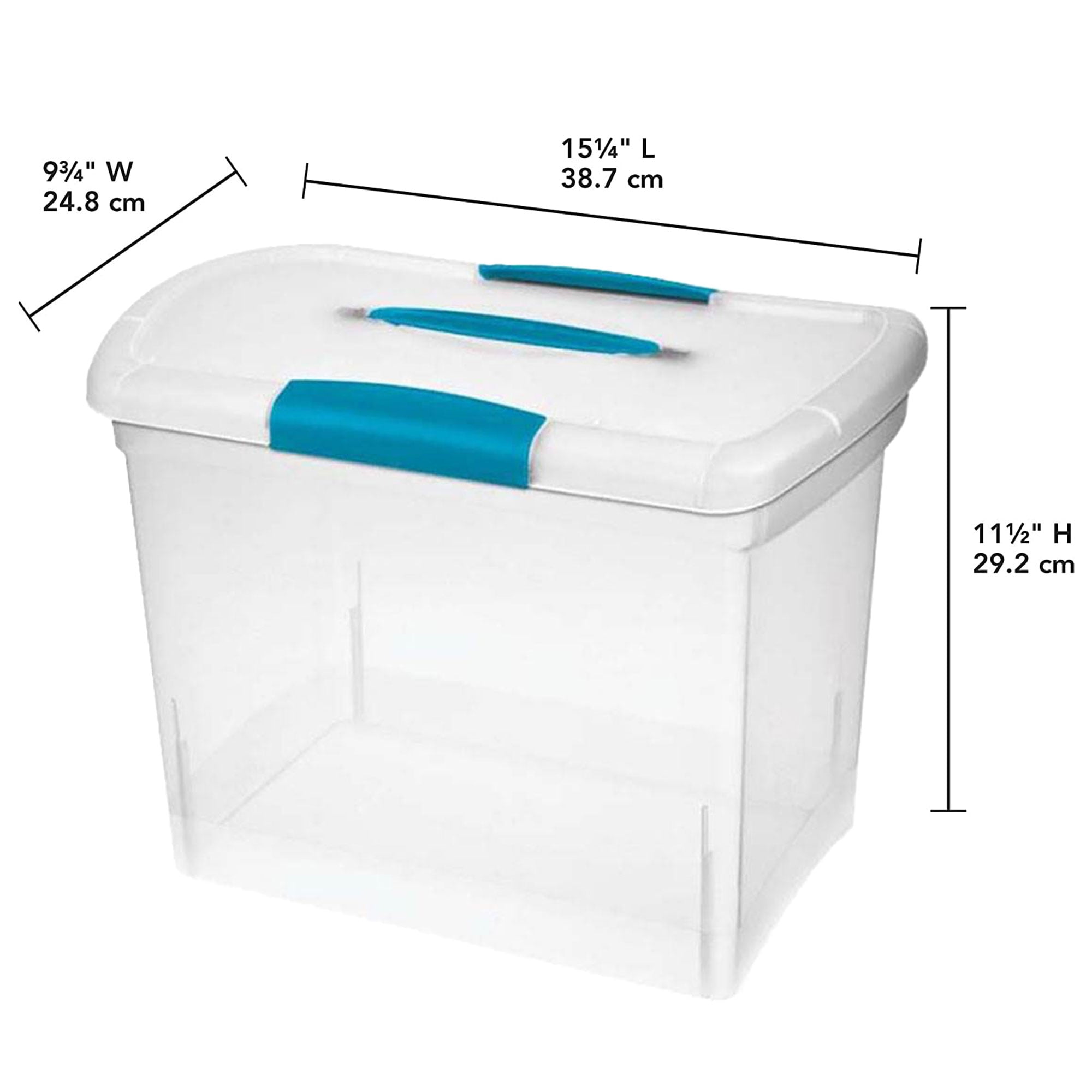 Sterilite Large Nesting ShowOffs Clear File Box w/ Handle and Latches &  Reviews