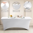 thumbnail image 2 of Mantel ABCCANOPY de elastano blanco roto de 6 pies, paquete de 2, 2 of 6