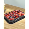 thumbnail image 5 of JUNWELL 9.5×11×3.2” Springform Pan(Square/Rectangle)Steel Springform Cheesecake Pan Non-stick Leakproof Square Cake Pan Bakeware Baking Pans Cheesecake Pan Cake Pan for Home Kitchen DIY, 5 of 9