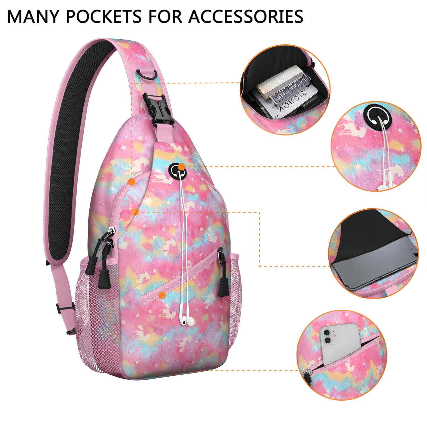 Stylish Sling Bag for Men & Women - Fashionable Crossbody Chest Backpack with Anti-Theft Design, Spacious & Organized - Modern Travel Daypack for Hiking, Biking, Outdoor Adventures