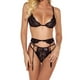 thumbnail image 3 of Mujer Encantadora Lencería Ropa de dormir Encaje Tanga Ropa interior Sujetador Conjunto Ropa de dormir, L Inevent XX000074-03, 3 of 7