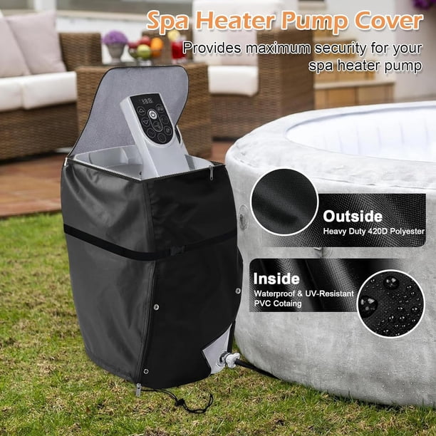 Funda Protectora Para Bomba De Spa/jacuzzi - 43x38x54 Cm, Impermeable - Para Proteger Del Sol Y La Lluvia
