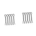 thumbnail image 1 of relayinert Hair Finishing Fixer Comb Haircut Tools Fixing Combs Hairdressing Tool Type 2 1Set, 1 of 6