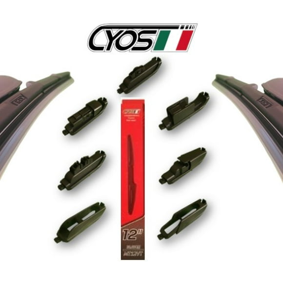 Limpiaparabrisas Trasero 12" Pulgadas Multimarca CYOS Beam Flexible / Banana