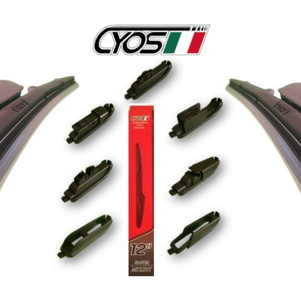 Limpiaparabrisas Trasero 12" Pulgadas Multimarca CYOS Beam Flexible / Banana