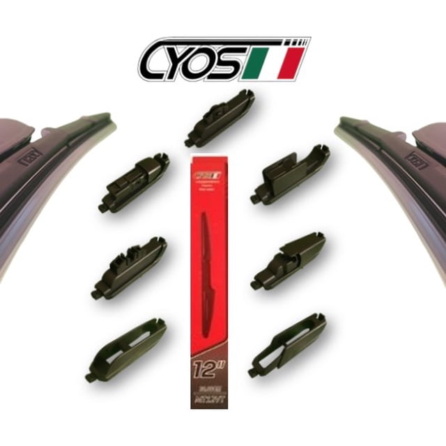 Limpiaparabrisas Trasero 12" Pulgadas Multimarca CYOS Beam Flexible / Banana