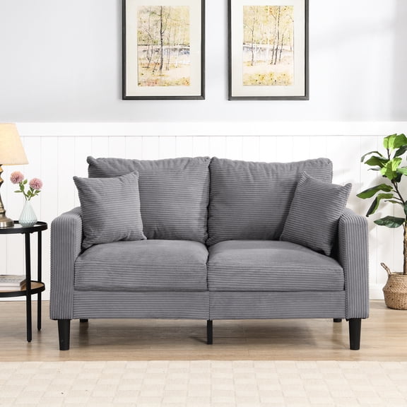 57-inch High Resilience Sofa | Works Well in Small Apartments | Combines Practicality and Beauty
