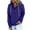Blue, variant on IROINNID Women's Long Sleeve Hoodie Mid-Length Solid Color Casual Sweatshirt Pullover Tops, Light Blue