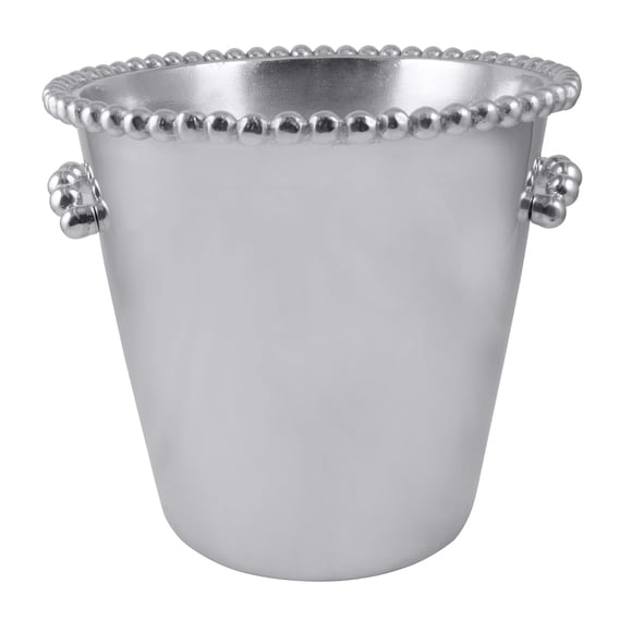 MARIPOSA Pearled Individual Handcrafted Ice Bucket, One Size, Silver
