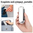 thumbnail image 3 of OPALESQUE 2 Pcs Folding Hair Brush with Mirror Portable Mini Hair Brush Small Compact Pocket Comb for Family Travel Car Gym Wig Bag Purse Gift (Silver), 3 of 7